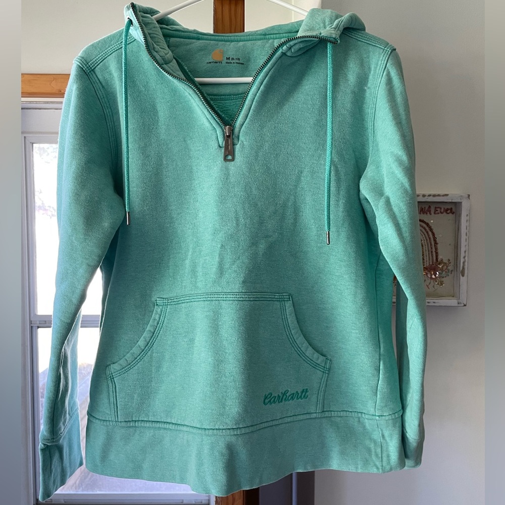 Carhartt 1/4 zip hoodie sweatshirt